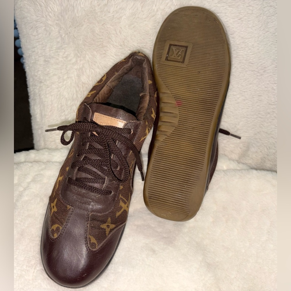 Louis Vuitton Brown Monogram Sneakers - Picture 2 of 11